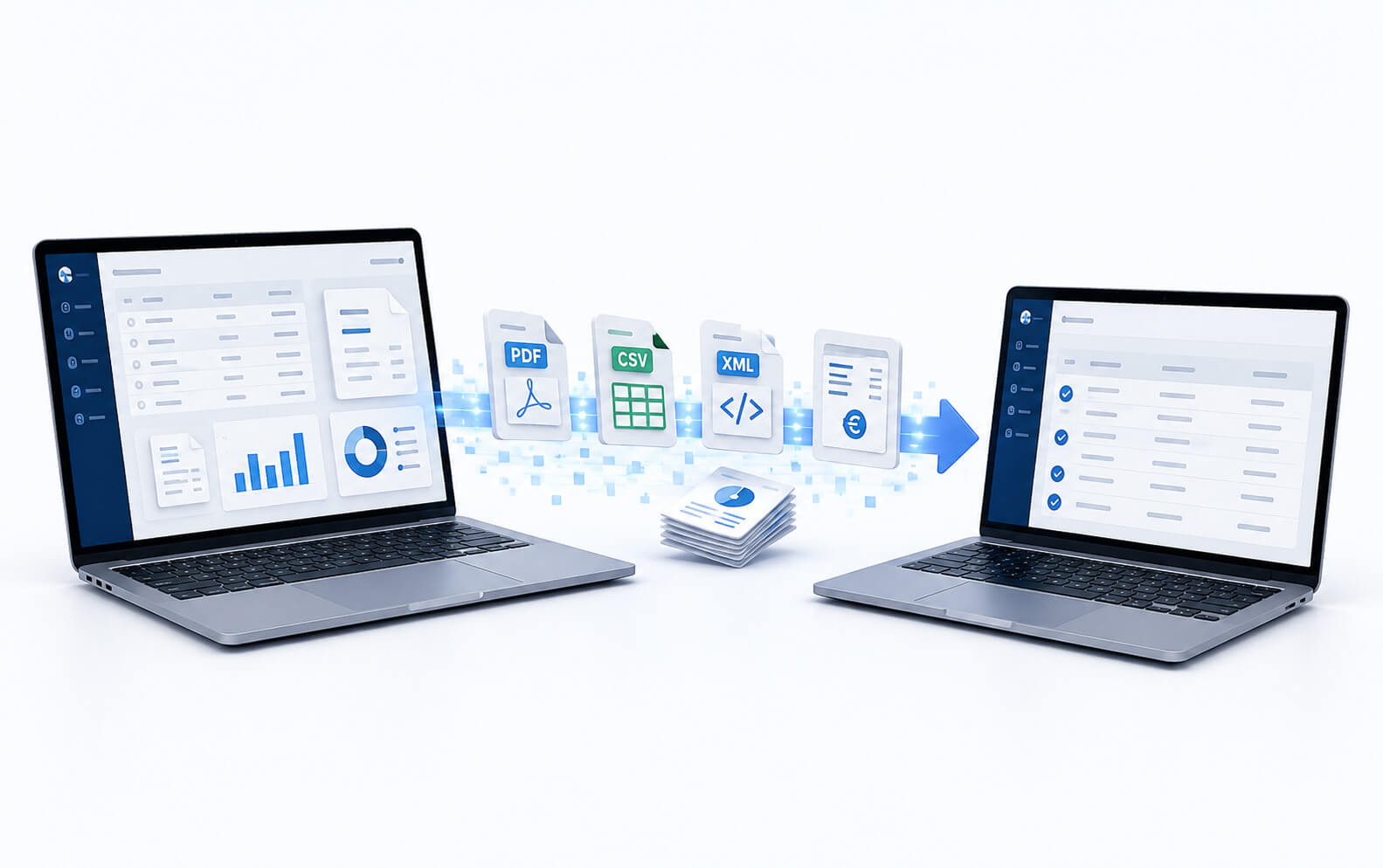 Exportación de facturas en PDF, CSV y XML Facturae de GTG Facturas a la asesoría